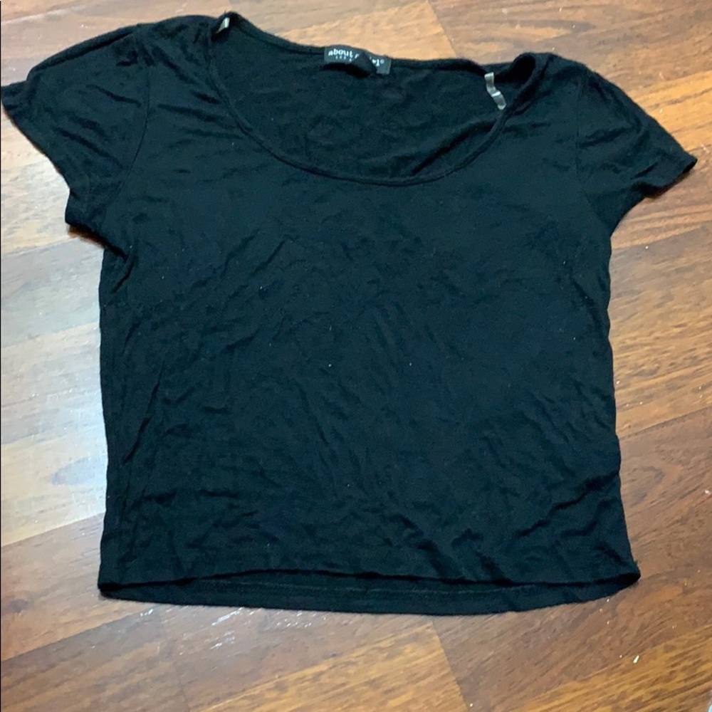 Black crop top